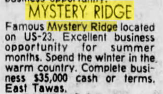Mystery Ridge - Sept 1979 For Sale 35 Grand